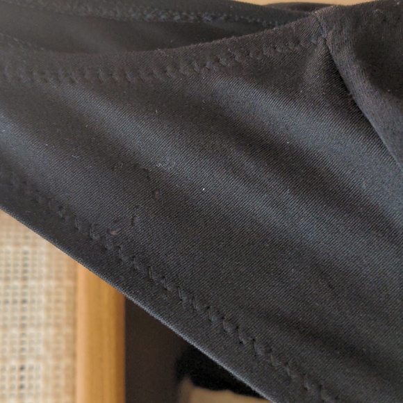 Black V-Neck Low Back One Piece Bathing suit - Picture 11 of 11